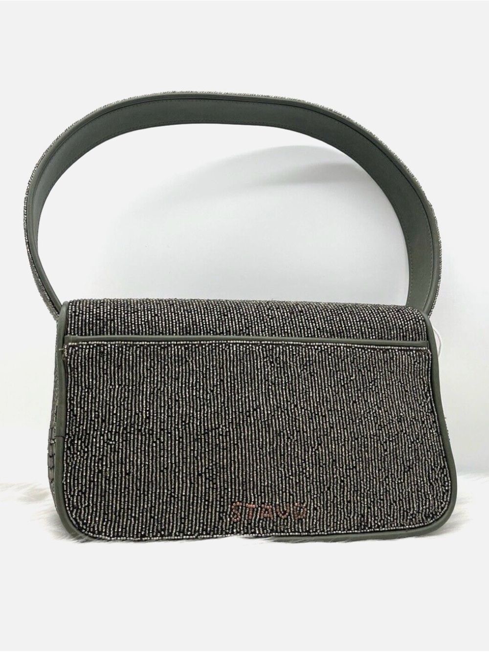 STAUD Tommy Beaded Bag Avocado - Picture 5 of 6
